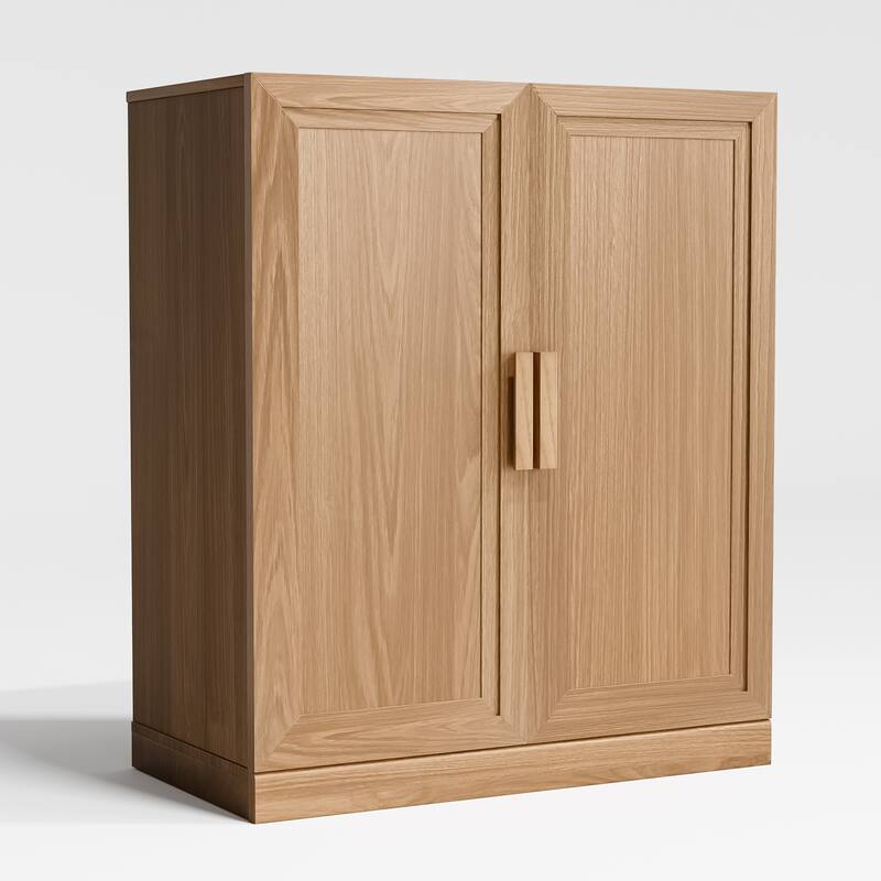 Wooden Accent Cabinet Storage Modern Sideboard Buffet Cabinet with Adjustable Shelf for Living Room Dining Room Entryway