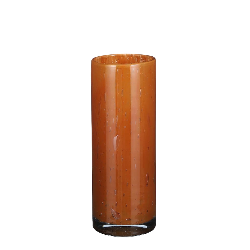 Lg. Estelle Glass Vase Brown 12.2"H - A - A