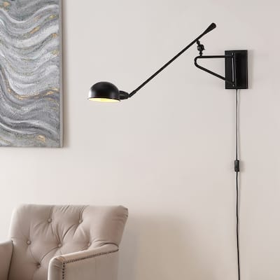 SAFAVIEH Lighting Moxley 36.5" Wall Sconce - 5.8" x 36.5" x 24.5"-W/D/H