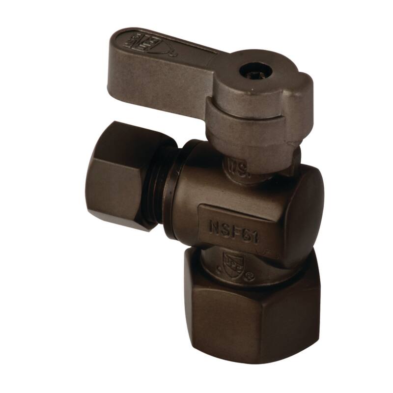 Baseline 1/2" FIP x 3/8" OD Comp Angle Stop Valve - Oil Rubbed Bronze