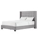 preview thumbnail 13 of 17, Melina Tufted Linen Wingback Platform Bed by iNSPIRE Q Bold Grey - Full