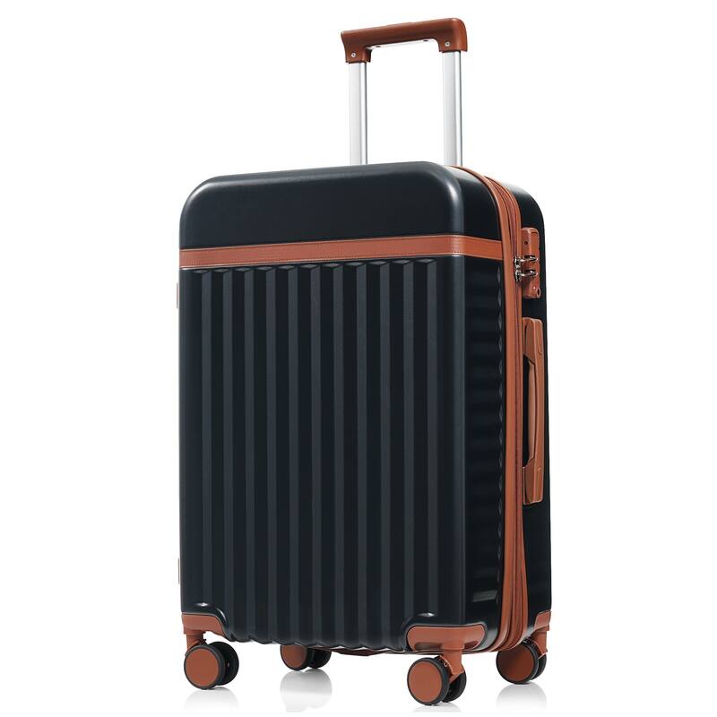 Luggage Set of 3, 20inch with USB Port, front opening design Airline Certified Carry on Luggage, ABS Hard Shell Luggage