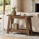 preview thumbnail 4 of 22, 41.3 Inches Farmhouse Console Table, 2 Tiers Wooden Entryway Table