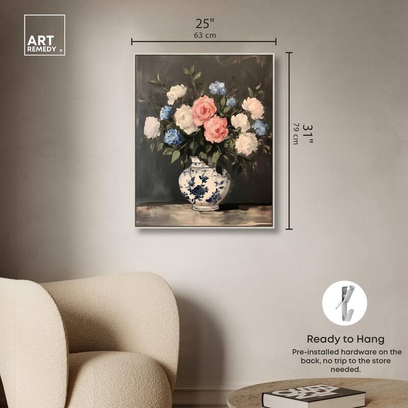 Classic Bouquet Canvas by Art Remedy