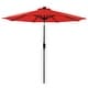 preview thumbnail 10 of 34, Sun-Ray 9' Round 8-Rib Aluminum Solar Umbrella, Base Not Included Ruby Red