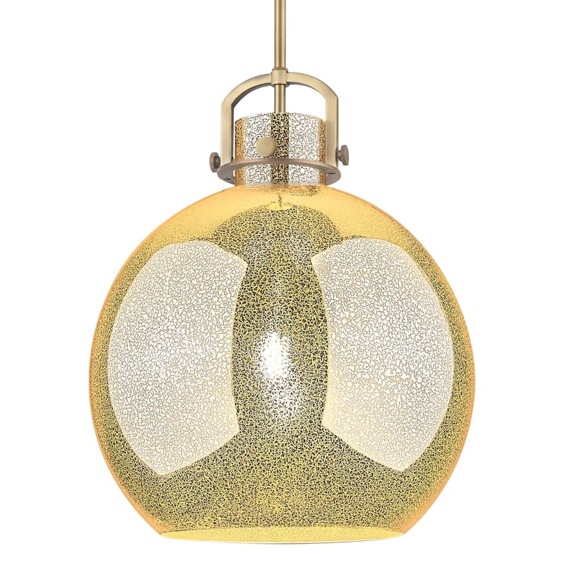 Innovations Lighting 410-1SL-G410-16ME Newton Sphere 16" Wide Pendant - Brushed Brass