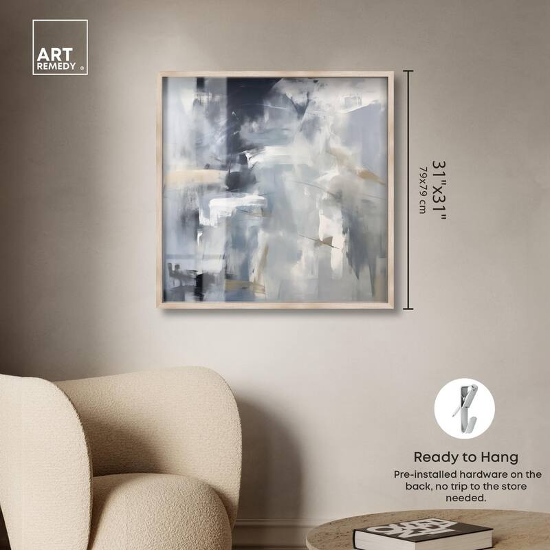 Contemplative Blues II Shadowbox by Art Remedy