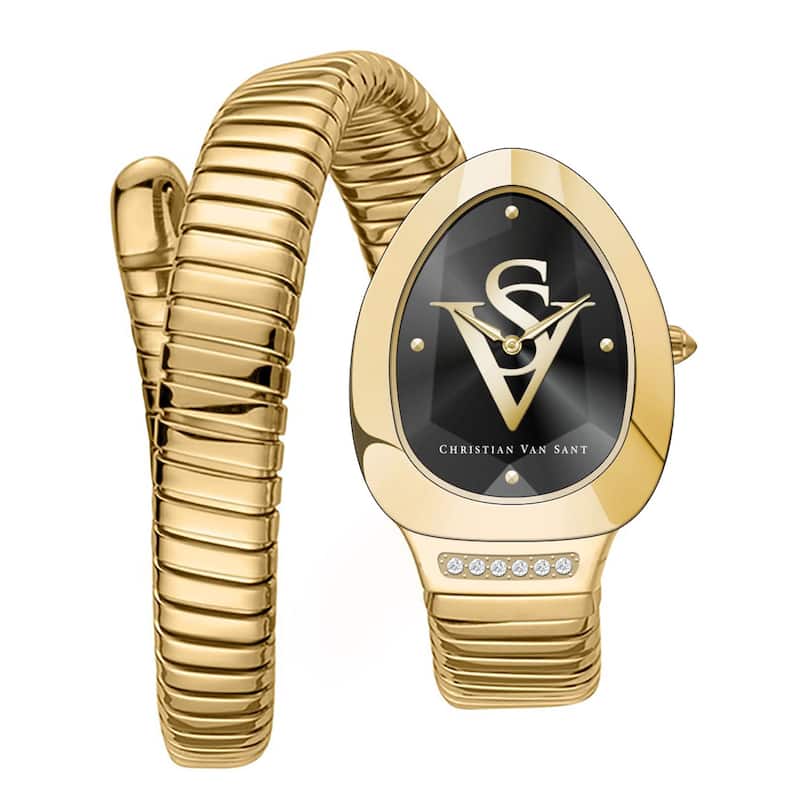 Christian Van Sant Women's Naga Black Dial Watch - CV0870 - 6 (36)