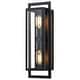 preview thumbnail 1 of 6, 17.5" Modern Outdoor Wall Lantern - 1 PC 1 PC - Black
