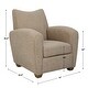 preview thumbnail 4 of 8, Uttermost Teddy Latte Accent Chair - 31"W x 36"H x 34"D