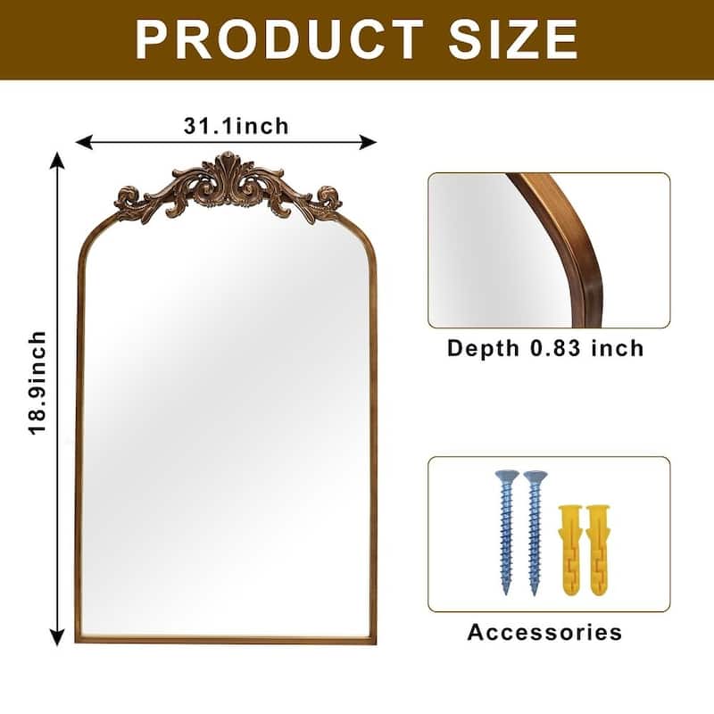 Traditional Baroque Ornate Wall Mirror