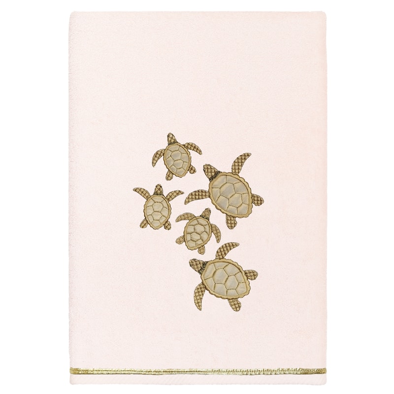 Authentic Hotel and Spa Turkish Cotton Tortuga 3PC Embellished Towel Set
