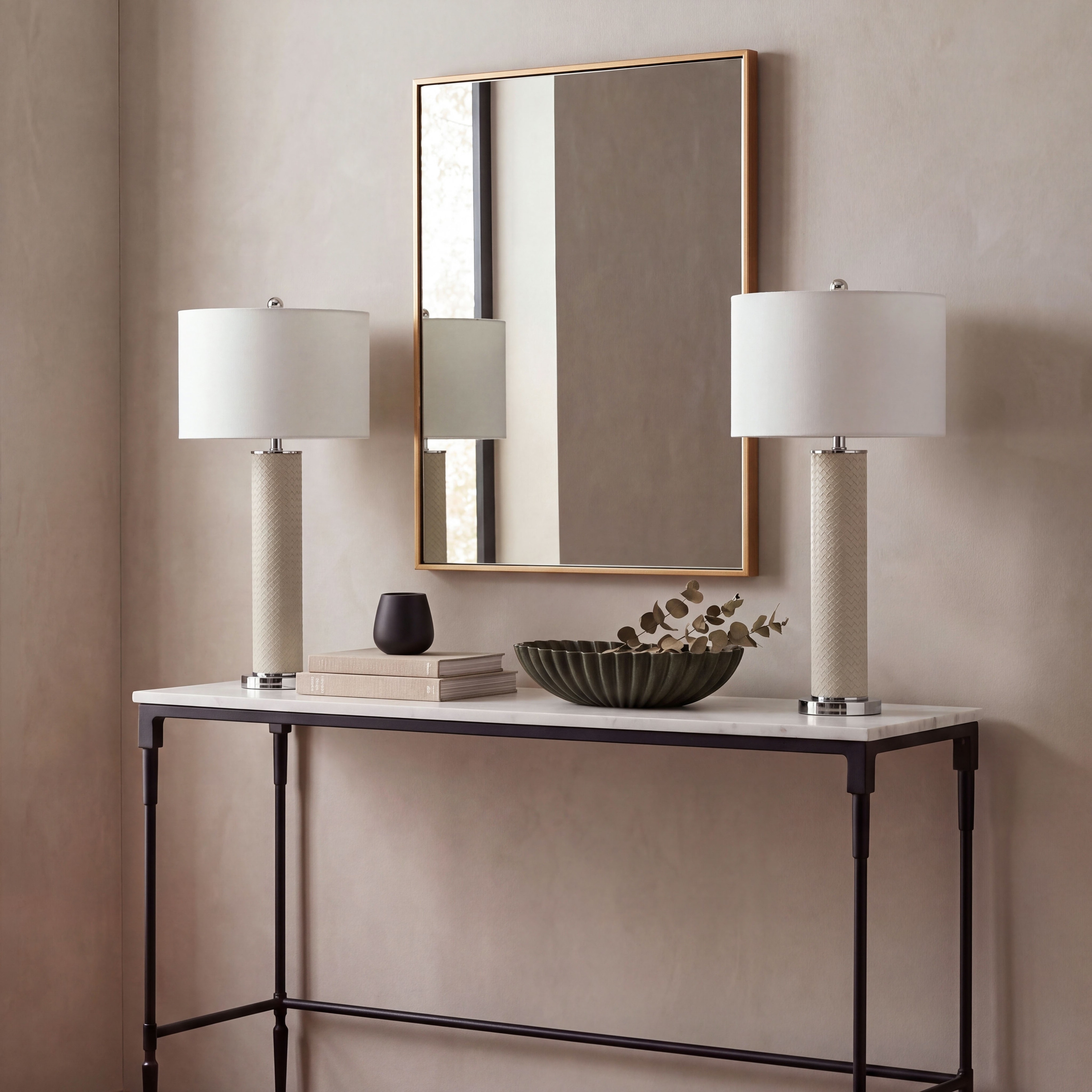 SAFAVIEH Lighting Tomika Glam Metal Table Lamp Set of 2, 31.5-Inch - 15Wx15Dx32H