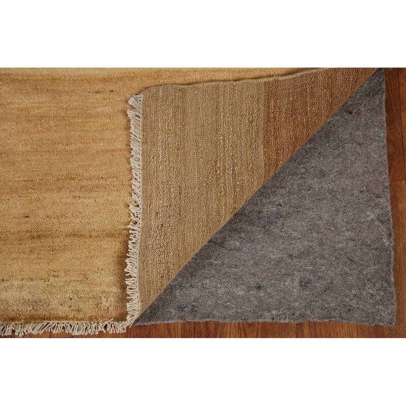 Vegetable Dye Modern Gabbeh Oriental Area Rug Hand-Knotted Wool Carpet - 6'10" x 8'0"