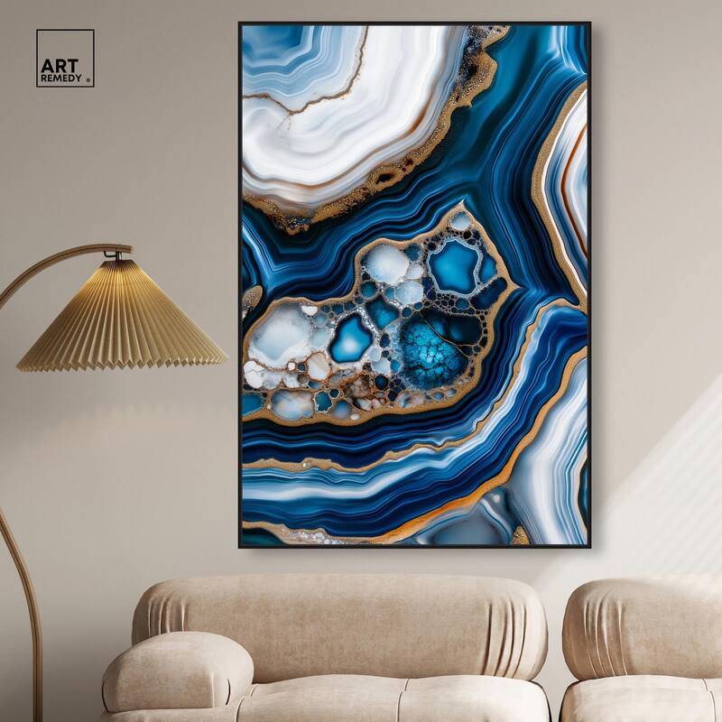 Azure Alveoli II Canvas by Art Remedy