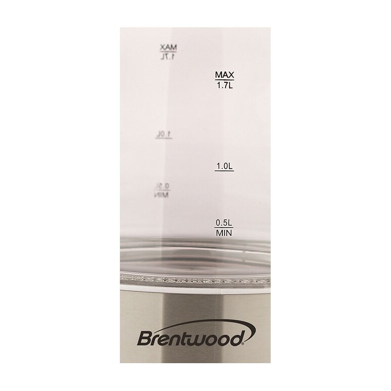 Brentwood KT-1900W White 1.7-Liter Tempered Glass Tea Kettles - Bed Bath &  Beyond - 25678662