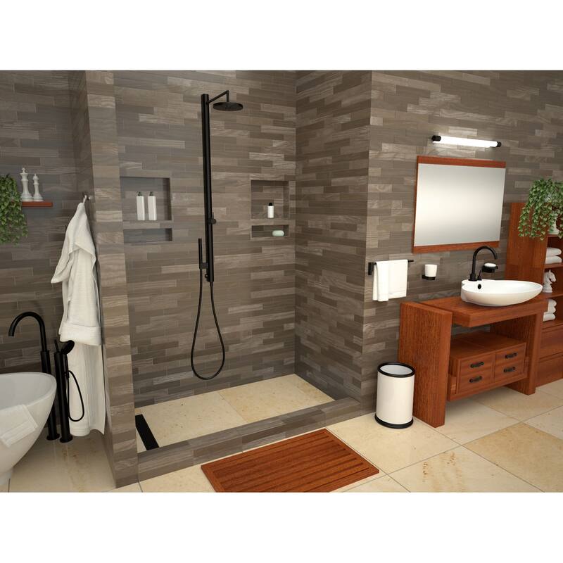 Tile Redi Redi Trench 60" x 30" Rectangular Shower Base with Single