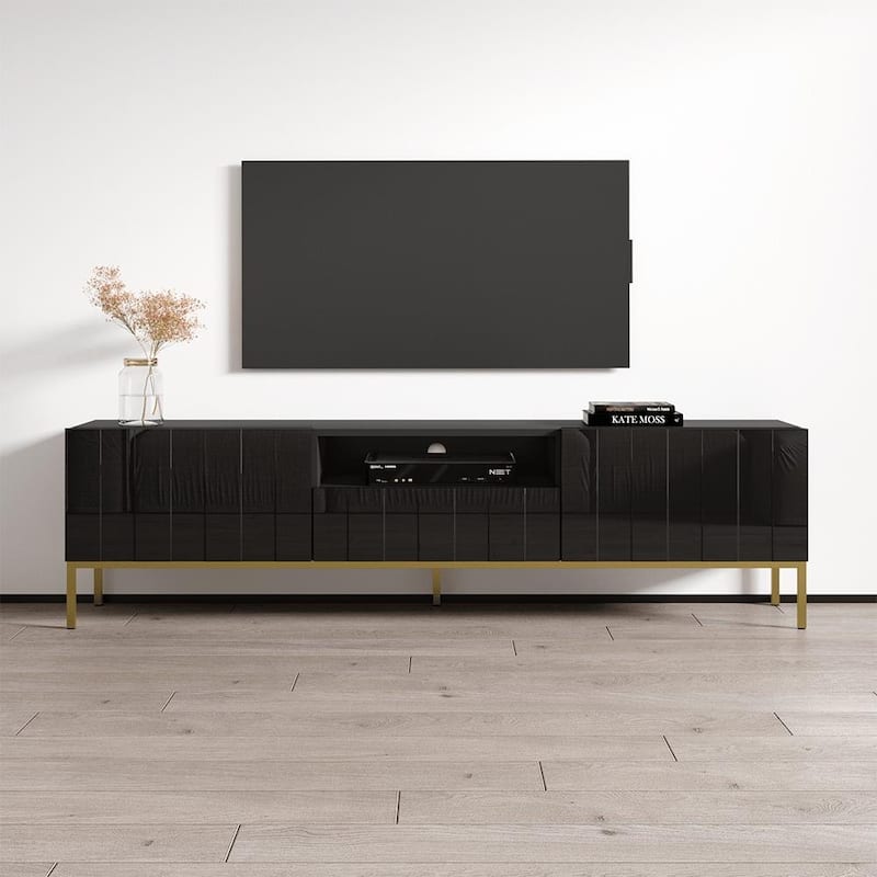 Elegante 01 75" TV Stand - Black