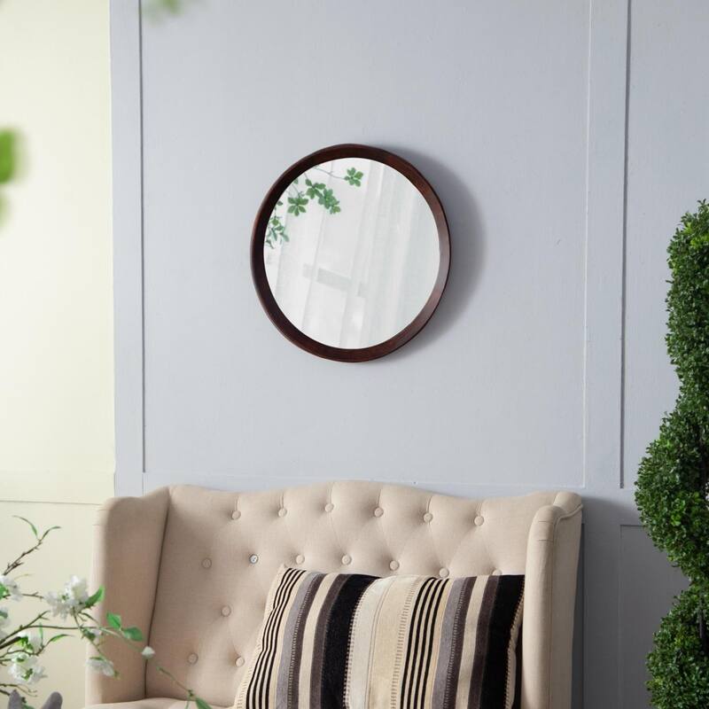 Round wall mirror for living room