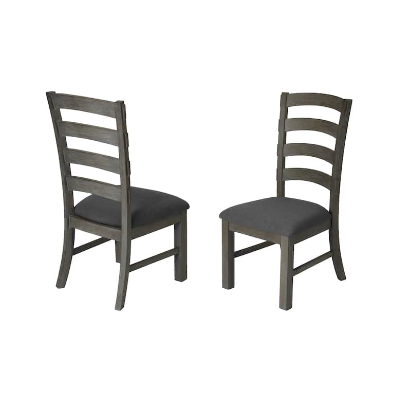 Best Quality Furniture 7-pc. Rustic Grey or Walnut Trestle Dining Set
