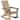 Shoreside Modern Eco-Friendly All Weather Poly Adirondack Rocking Chair