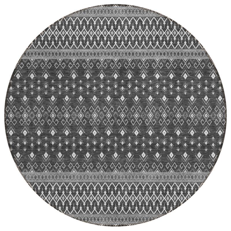 Machine Washable Indoor/ Outdoor Chantille Boho Morrocan Rug
