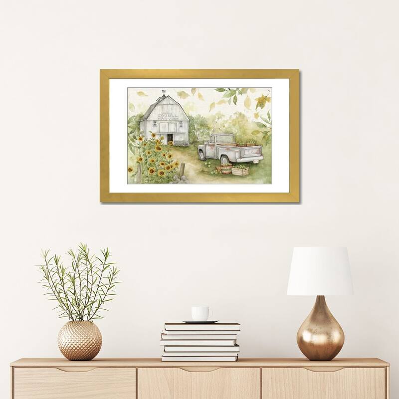 iCanvas "Gray Barn-Horiztontal" by Susan Winget