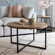 preview thumbnail 1 of 4, Linon Tayla Natural Wood/Iron Coffee Table