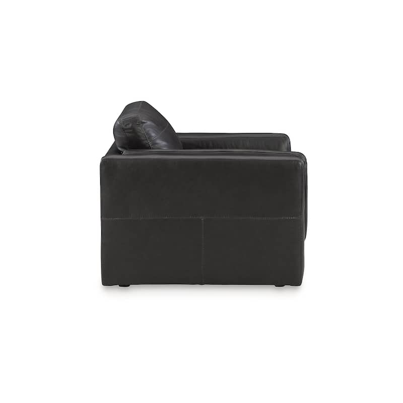 Signature Design by Ashley Amiata Black 4-Piece Upholstery Package - 96"W x 41"D x 35"H