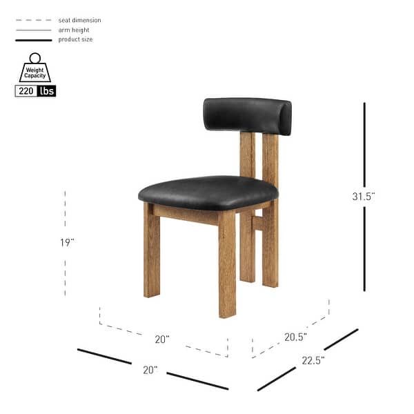 dimension image slide 0 of 2, NPD Furniture Hailey Dining Side Chair (Set of 2)