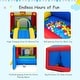 preview thumbnail 5 of 8, Gymax Kids Inflatable Bounce House Play Slide Jumping Castle Ball Pit