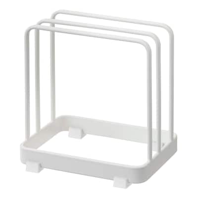 Yamazaki Home Cutting Board Stand, Steel - L 3.54 x W 4.72 x H 4.72 inches