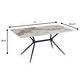 preview thumbnail 133 of 131, Elega Modern Sintered Stone Dining Table Modern Trestle Base Powder-Coated Steel Frame Kitchen Table - 47"-71"