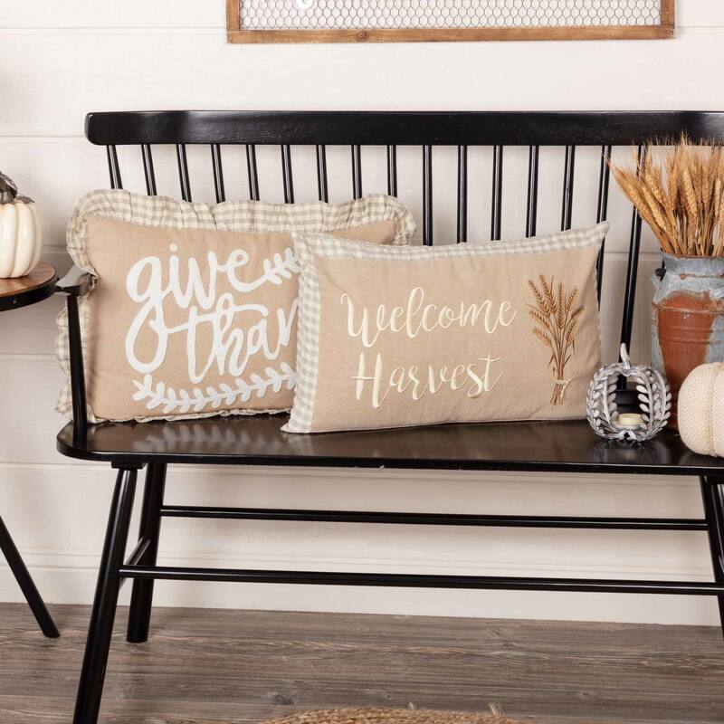 Grace Give Thanks Pillow 14x22