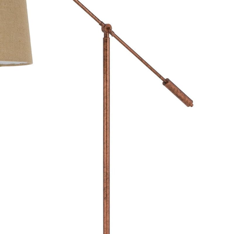68 Inch Adjustable Arc Arm Metal Floor Lamp - 19 L X 14 W X 68 H Inches