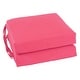 preview thumbnail 62 of 79, 16-inch Square Indoor Twill Chair Cushions (Set of 2 or 4) - 16 x 16 Set of 2 - Bery Berry