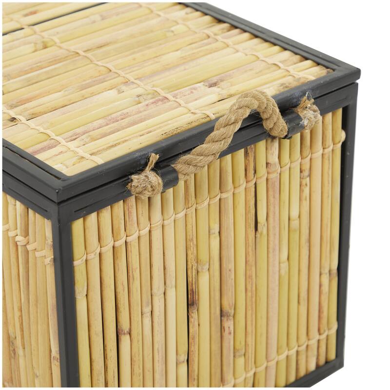 Rattan Handmade Nesting Decorative Trunk - Set of 3 Light Brown - Roche River Decor