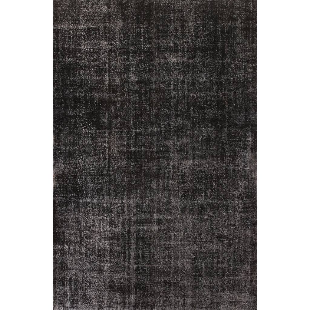 Distressed Anatolian Turkish Antique Hand-Knotted Wool Carpet - 9'5"x 13'2"