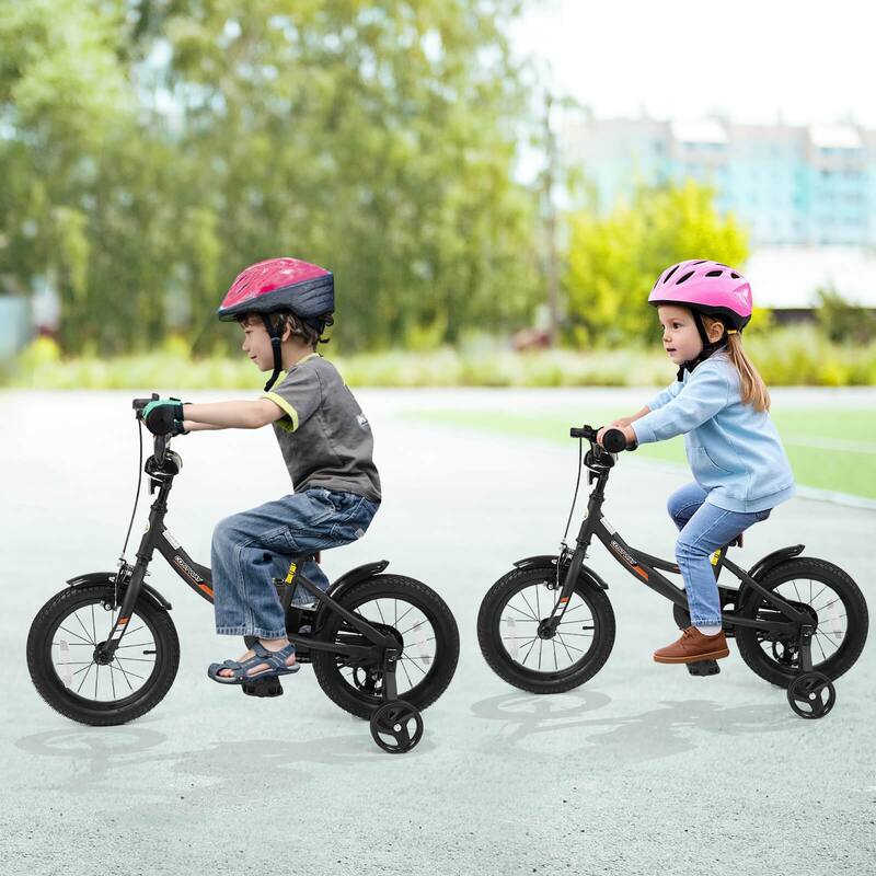 Costway 14" Kids Bike with Removable Training Wheels Adjustable Seat & - See Details