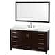 Option Espresso / White Quartz Top / Brushed Chrome