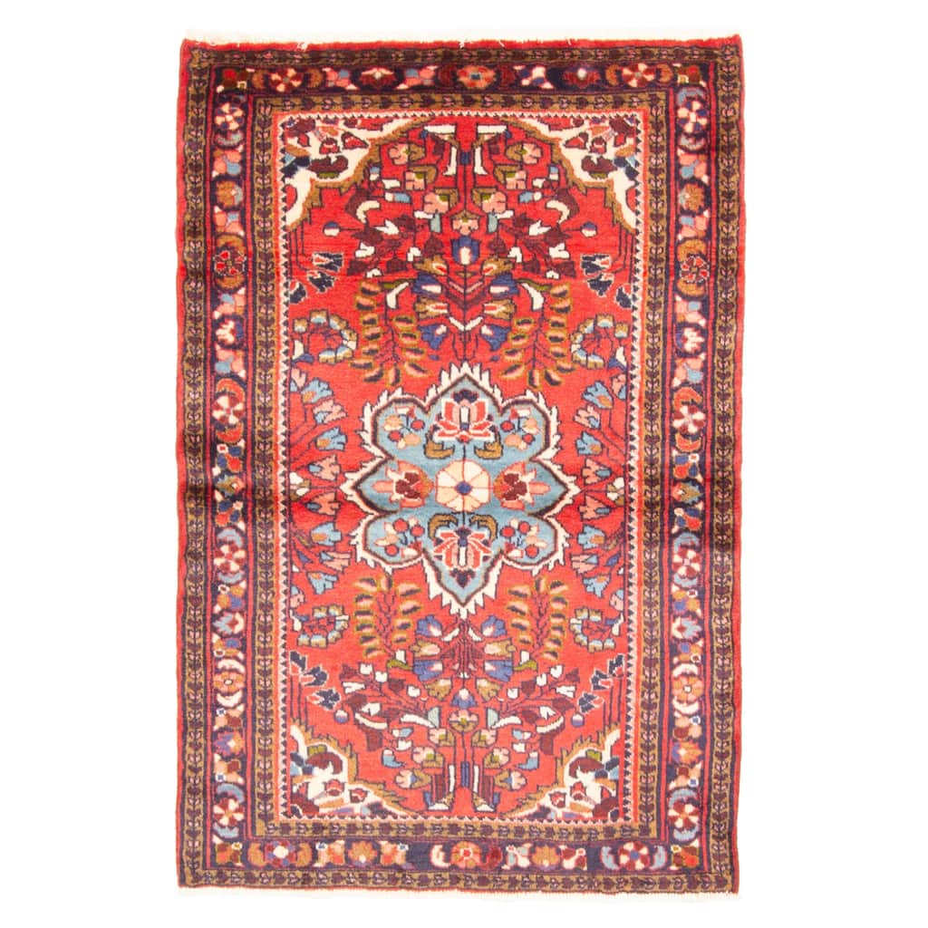 ECARPETGALLERY Hand-knotted Anadol Red Wool Rug - 3'3 x 5'6