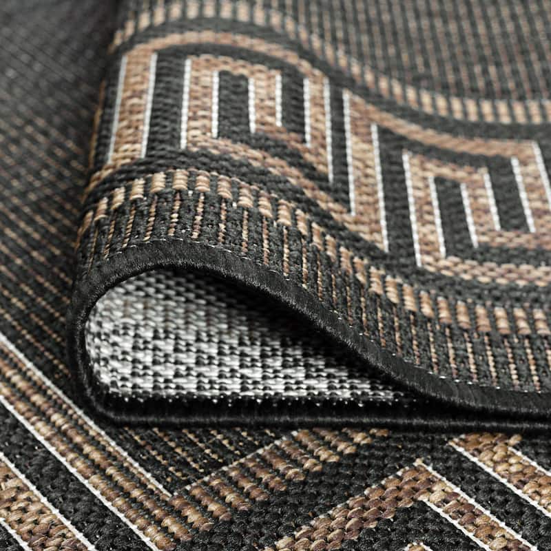 Exo Coastal Border Indoor/Outdoor Area Rug
