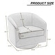 preview thumbnail 4 of 186, Modern Upholstered Barrel Chair Swivel Accent Chair for Living Room