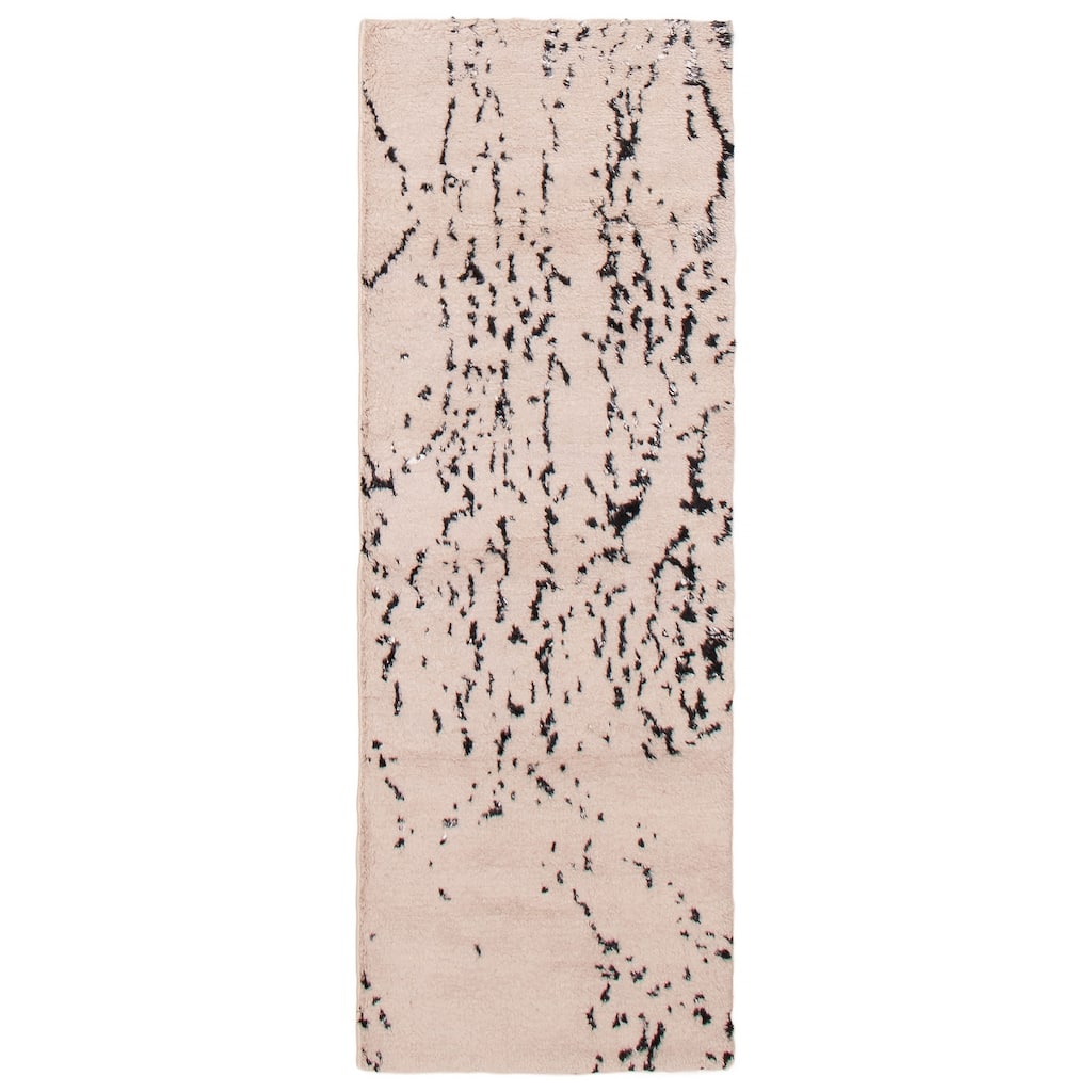 ECARPETGALLERY Hand-knotted Tangier Ivory Wool Rug - 2'7 x 7'8