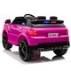 preview thumbnail 3 of 7, 12V Pink Police Car Ride-On for Kids: Parental Remote Control, Sirens, Flashing Lights, & Music