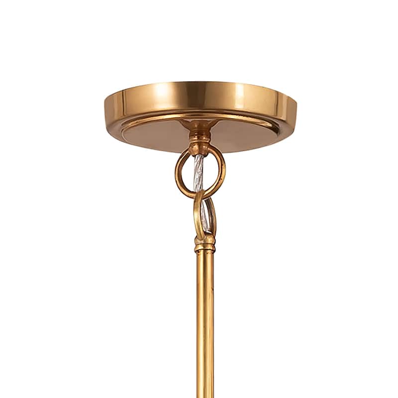 Elk Home Katelyn Satin Brass With Brass Metal Shade 1 Light Pendant