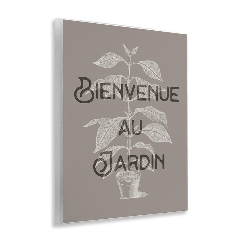 Stupell French Garden Plant Phrase Wall Plaque Art Design By Lil' Rue