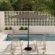 preview thumbnail 17 of 143, North Bend 9-foot Round Auto-tilt, Bronze Finish, Sunbrella Patio Umbrella by Havenside Home Spectrum Dove