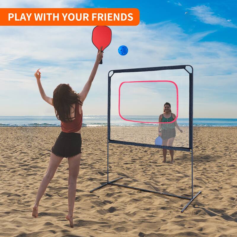 Portable Pickleball with Net, Racket Game, Fun Games for Family