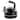 Kenmore Elite 2.3 Quart Stainless Steel Whistling Tea Kettle in Black